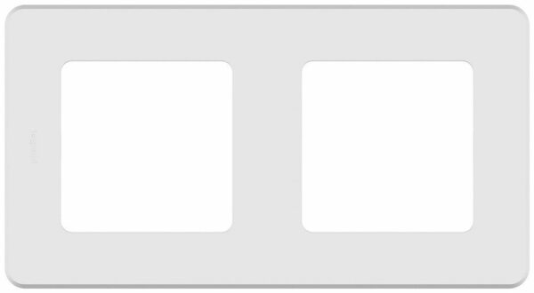 Рамка двухместная LEGRAND Inspiria белая (673940) купить в сети строительных магазинов Мастак
