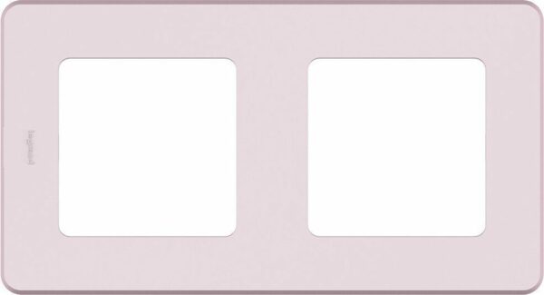 Рамка двухместная LEGRAND Inspiria розовая (673944) купить в сети строительных магазинов Мастак