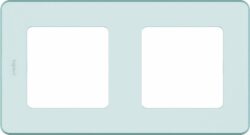 Рамка двухместная LEGRAND Inspiria мятная (673945) купить в сети строительных магазинов Мастак