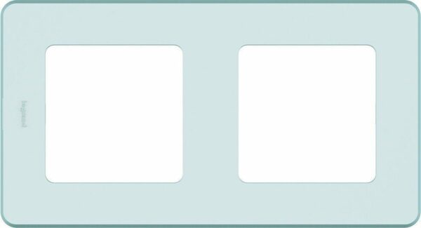 Рамка двухместная LEGRAND Inspiria мятная (673945) купить в сети строительных магазинов Мастак