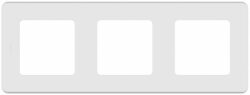 Рамка трехместная LEGRAND Inspiria белая (673950) купить в сети строительных магазинов Мастак