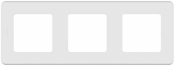Рамка трехместная LEGRAND Inspiria белая (673950) купить в сети строительных магазинов Мастак