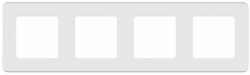 Рамка четырехместная LEGRAND Inspiria белая (673960) купить в сети строительных магазинов Мастак