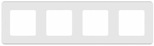 Рамка четырехместная LEGRAND Inspiria белая (673960) купить в сети строительных магазинов Мастак