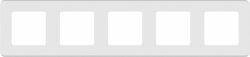 Рамка пятиместная LEGRAND Inspiria белая (673970) купить в сети строительных магазинов Мастак