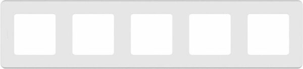 Рамка пятиместная LEGRAND Inspiria белая (673970) купить в сети строительных магазинов Мастак