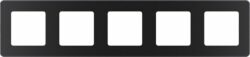 Рамка пятиместная LEGRAND Inspiria антрацит (673973) купить в сети строительных магазинов Мастак