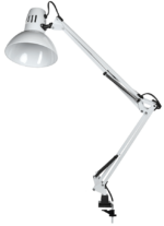 Лампа настольная на струбцине IEK Lighting 1014 белый (LNNL4-1014-2-VV40K01) купить в сети строительных магазинов Мастак