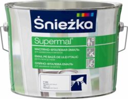 Эмаль масляно-фталевая SNIEZKA Supermal белая матовая 2