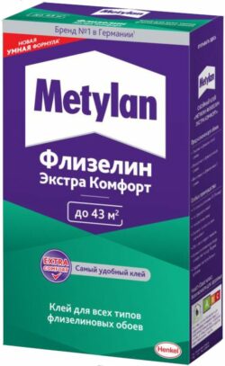 Клей обойный METYLAN Флизелин Экстра Комфорт 300 г (2719339) купить в сети строительных магазинов Мастак