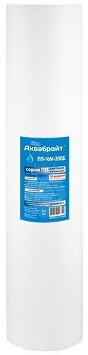 Картридж фильтрующий АКВАБРАЙТ ПП-10 М-20 ББ купить в сети строительных магазинов Мастак