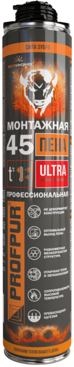 Пена монтажная огнестойкая PROFPUR Ultra 750 мл купить в сети строительных магазинов Мастак