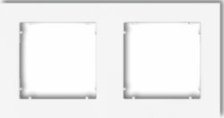 Рамка двухместная KARLIK Mini белый (MR-2) купить в сети строительных магазинов Мастак