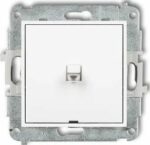 Выключатель скрытый KARLIK Mini белый (MWPUS-1) купить в сети строительных магазинов Мастак