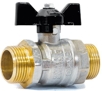 Кран шаровой 3/4" наружняя резьба бабочка LD PN 40 (LD47.304.20) купить в Мастак Кран шаровой 3/4" наружняя резьба бабочка LD PN 40 (LD47.304.20) купить в сети строительных магазинов Мастак