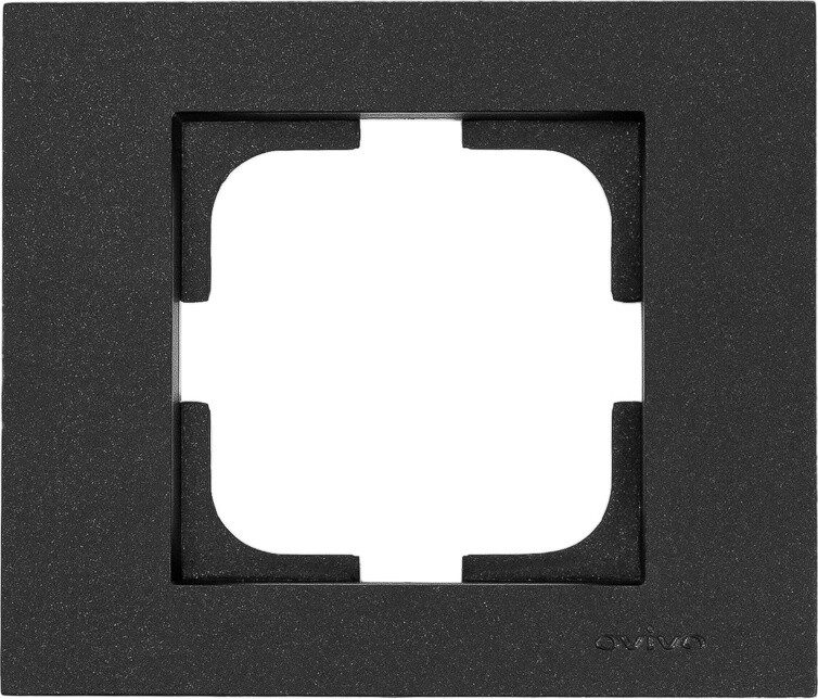 Рамка OVIVO Grano черная (400-170000-096) купить в Мастак Рамка OVIVO Grano черная (400-170000-096) купить в сети строительных магазинов Мастак