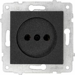 Розетка скрытая OVIVO Grano черная (600-000317-215) купить в сети строительных магазинов Мастак