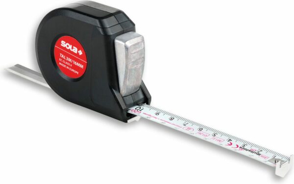 Рулетка 3 м SOLA Talmeter TAL 3 (51011601) купить в сети строительных магазинов Мастак