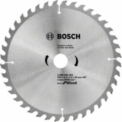 Диск пильный 254х30 мм 40 зубьев BOSCH Eco for Wood (2608644383) купить в сети строительных магазинов Мастак