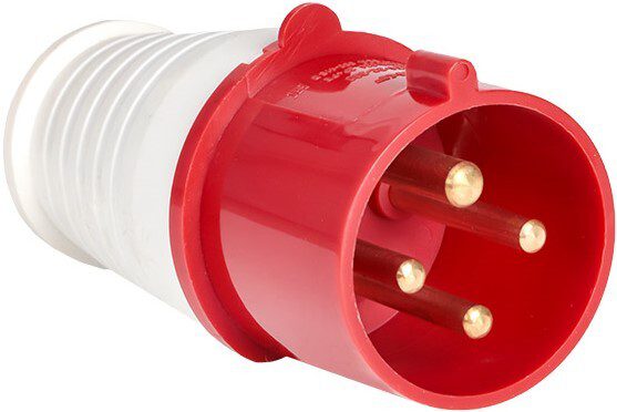 Вилка силовая переносная 32А 380В 3Р+РЕ IP44 EKF PROxima 024 (ps-024-32-380) купить в Мастак Вилка силовая переносная 32А 380В 3Р+РЕ IP44 EKF PROxima 024 (ps-024-32-380) купить в сети строительных магазинов Мастак