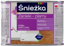 Краска акриловая SNIEZKA Zacieki Plamy белая 0