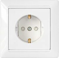 Розетка скрытая с заземлением BYLECTRICA Стиль белая (РС16-317) купить в сети строительных магазинов Мастак