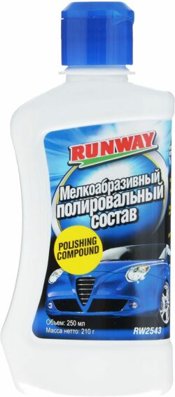 Полироль RUNWAY Мелкоабразивный 250 мл (RW2543) купить в сети строительных магазинов Мастак