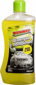 Автошампунь-полироль RUNWAY 500 мл (RW5052) купить в сети строительных магазинов Мастак