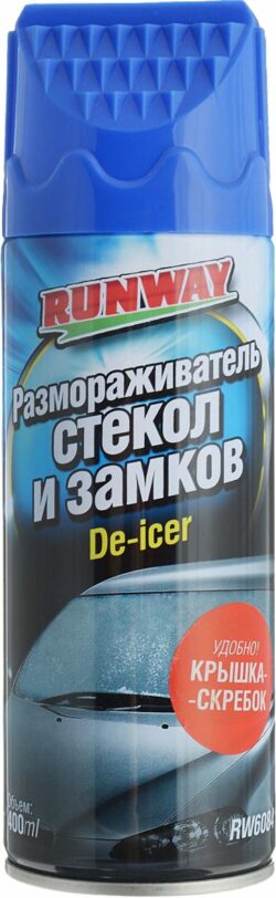 Размораживатель стекол и замков RUNWAY 400 мл (RW6084) купить в сети строительных магазинов Мастак