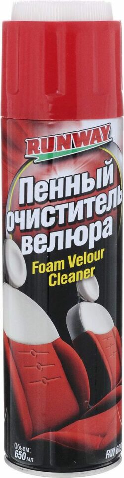 Очиститель велюра RUNWAY 650 мл (RW6091) купить в сети строительных магазинов Мастак