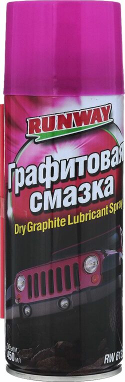 Смазка графитовая RUNWAY 450 мл (RW6132) купить в сети строительных магазинов Мастак