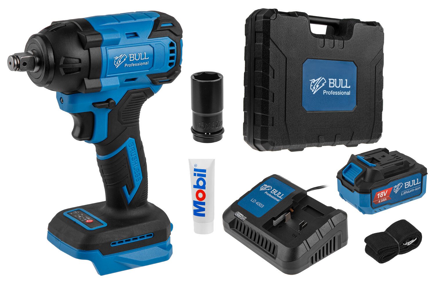 Гайковерт аккумуляторный ударный BULL SC 1804 (0329204) купить в Мастак Гайковерт аккумуляторный ударный BULL SC 1804 (0329204) купить в сети строительных магазинов Мастак