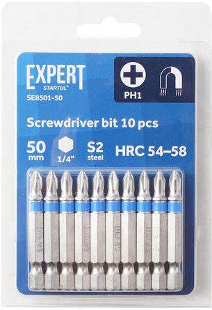 Бита для шуруповерта магнитная PH1 50 мм STARTUL Expert 10 штук (SE8501-50) купить в Мастак Бита для шуруповерта магнитная PH1 50 мм STARTUL Expert 10 штук (SE8501-50) купить в сети строительных магазинов Мастак