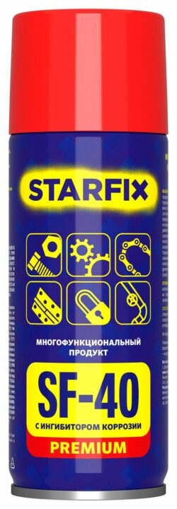 Смазочно-очистительная смесь универсальная STARFIX SF-40 Premium 520 мл (SM-68284-1) купить в сети строительных магазинов Мастак