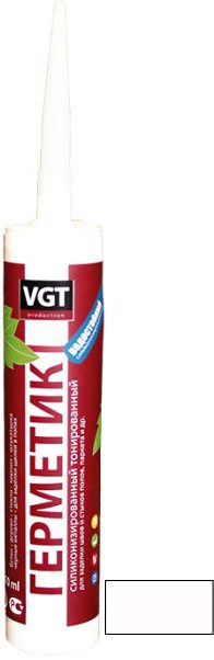 Герметик акриловый VGT силиконизированный мастика береза 0