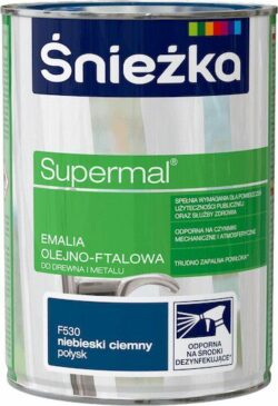 Эмаль масляно-фталевая SNIEZKA Supermal темно-синяя 0