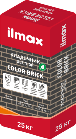 Смесь кладочная ILMAX color brick белый 25 кг купить в сети строительных магазинов Мастак