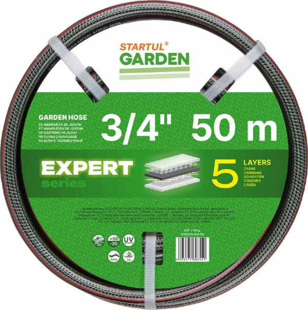 Шланг поливочный STARTUL Garden Expert 3/4" 50 м (ST6035-3/4-50) купить в сети строительных магазинов Мастак