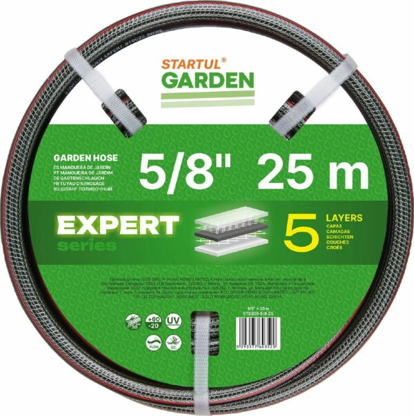 Шланг поливочный STARTUL Garden Expert 5/8" 25 м (ST6035-5/8-25) купить в сети строительных магазинов Мастак