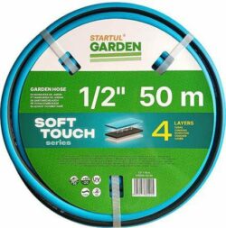 Шланг поливочный STARTUL Garden Soft Touch 1/2" 50 м (ST6040-1/2-50) купить в сети строительных магазинов Мастак