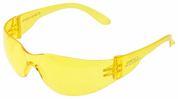Очки защитные открытые STARTUL О-22 желтые (ST7220-22) купить в сети строительных магазинов Мастак