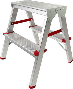 Лестница-стремянка алюминиевая двухсторонняя 44 см STARTUL (ST9941-02) купить в Мастак Лестница-стремянка алюминиевая двухсторонняя 44 см STARTUL (ST9941-02) купить в сети строительных магазинов Мастак