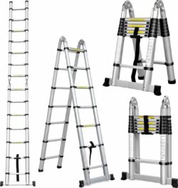 Лестница телескопическая алюминиевая 500 см STARTUL (ST9733-050) купить в сети строительных магазинов Мастак