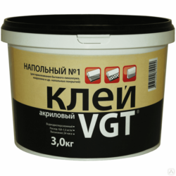 Клей напольный VGT Эконом №1 3 кг (7616) купить в сети строительных магазинов Мастак