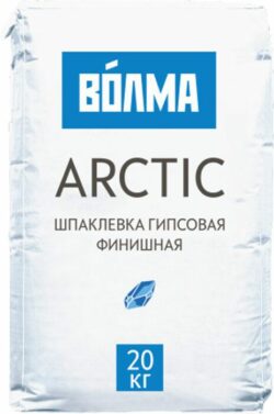 Шпатлевка гипсовая финишная ВОЛМА Arctic белая 20 кг купить в сети строительных магазинов Мастак