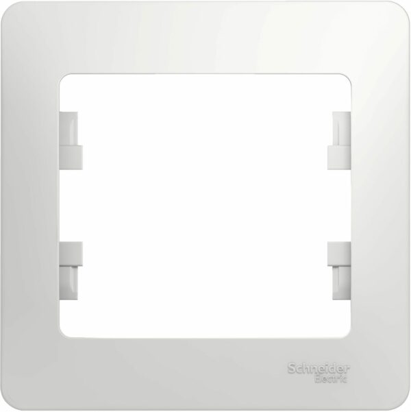 Рамка SCHNEIDER ELECTRIC Glossa белая (GSL000101) купить в сети строительных магазинов Мастак