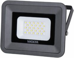 Прожектор светодиодный 20 Вт 5700K 1800Лм IP65 WOLTA WFL-20W/06 серый купить в сети строительных магазинов Мастак