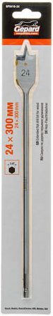 Сверло по дереву перьевое 24х300 мм GEPARD удлиненное (GP0416-24) купить в Мастак Сверло по дереву перьевое 24х300 мм GEPARD удлиненное (GP0416-24) купить в сети строительных магазинов Мастак