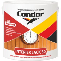 Лак акриловый CONDOR Interier Lack 30 прозрачный 0