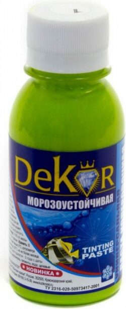 Колер DEKOR №1 лимонно-желтый 0